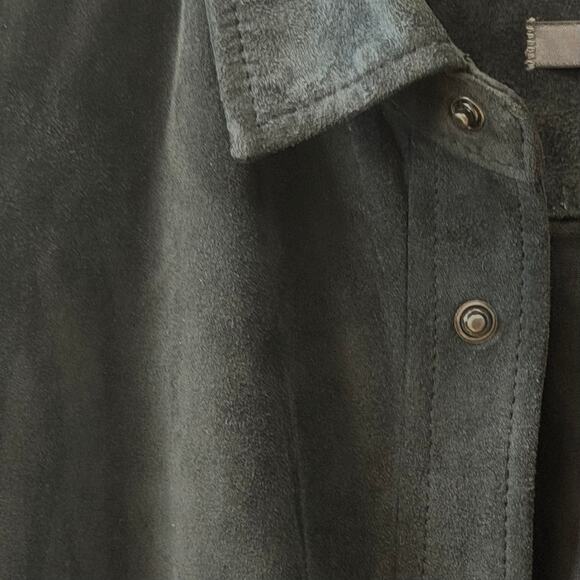 JOHN VARVATOS COLLECTION: Men's Suede Shirt Jacket - 48 - Picture 6 of 9